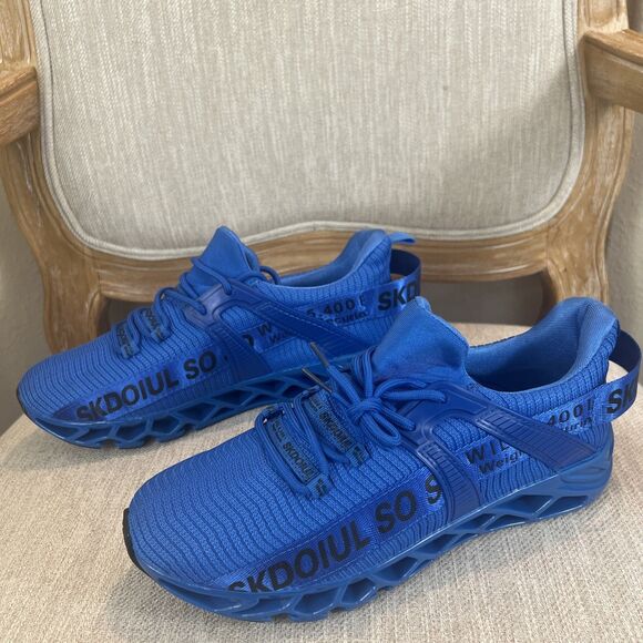 JUST SO SO Men\'s Athletic Sports Running royal Blue casual Sneaker EU 43 Size 10 main image 10